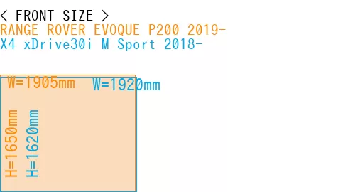#RANGE ROVER EVOQUE P200 2019- + X4 xDrive30i M Sport 2018-